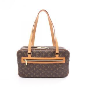 LOUIS VUITTON Authentic Brown Monogram Leather Shoulder Bag